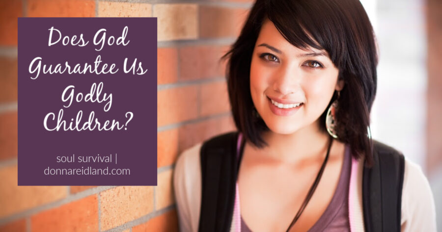 Smiling teenage girl with text that reads, Does God Guarantee Us Godly Children?