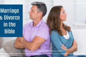 Angry couple with text that reads, Marriage & Divorce in the Bible