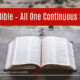 “The Bible – All One Continuous Story” December 30