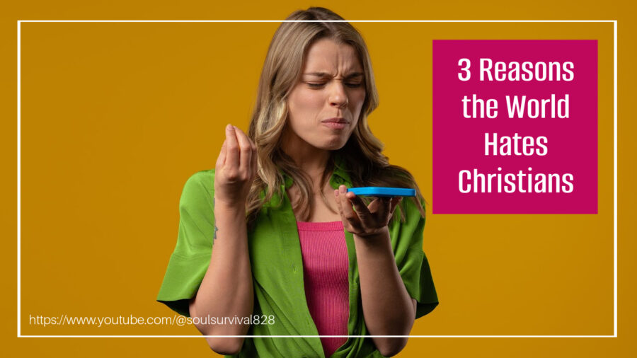 Angry young woman screaming at someone on the phone with text that reads, 3 Reasons the World Hates Christians