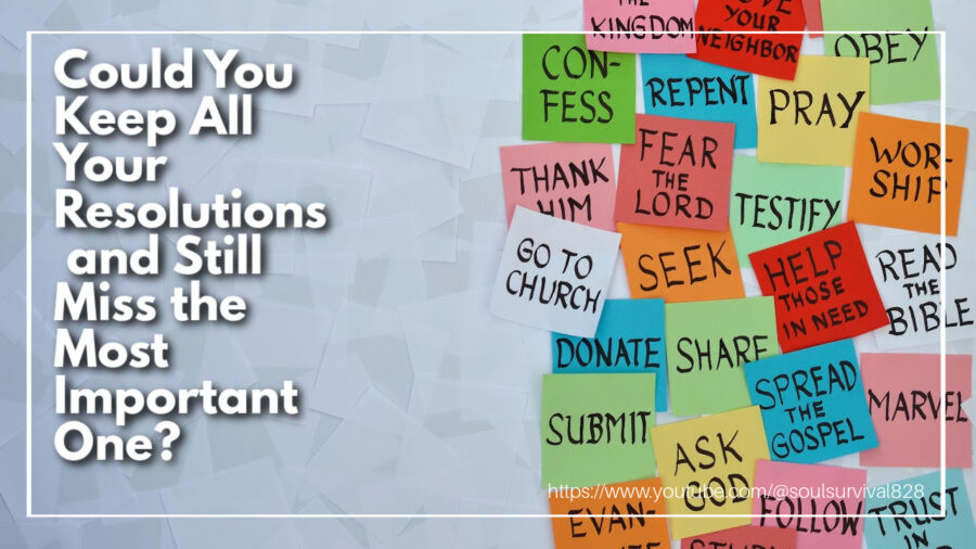Dozens of post-it notes with text that reads: Could You Keep All Your Resolutions and Still Miss the Most Important One?
