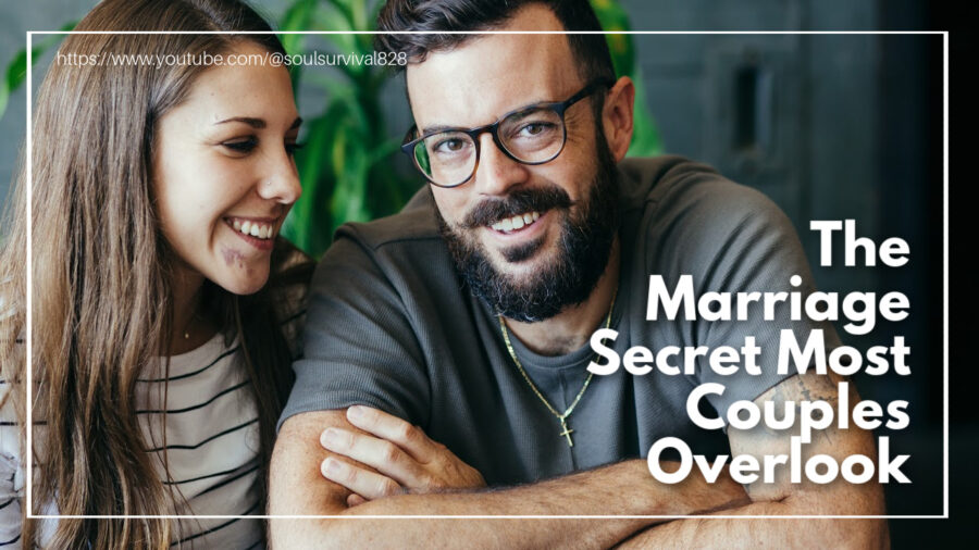 Happy couple with text that reads: The Marriage Secret Most Couples Overlook