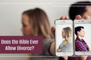 Couple preparing for divorce with text that reads: Does the Bible Ever Allow Divorce?