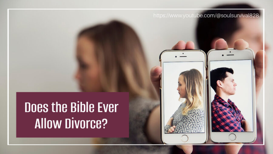 Couple preparing for divorce with text that reads: Does the Bible Ever Allow Divorce?