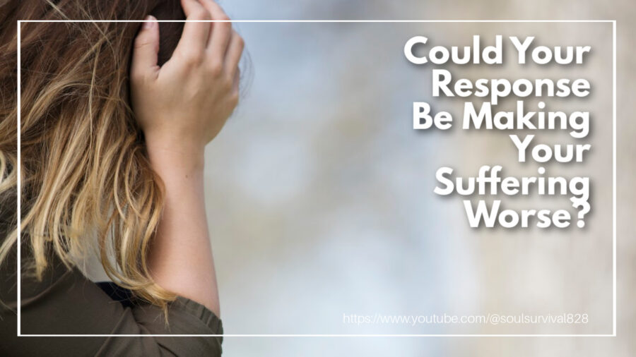 Distraught woman with her head in her hands and text that reads, Could My Response to Someone's Sin Cause Me More Suffering?