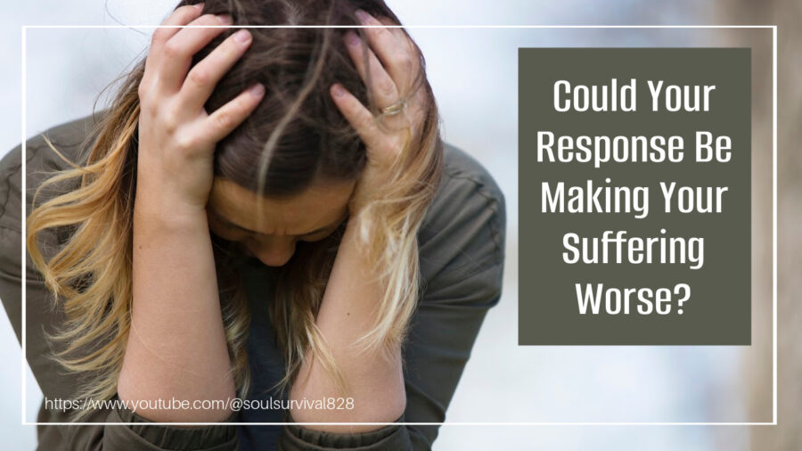 Distraught woman with her head in her hands and text that reads, Could My Response to Someone's Sin Cause Me More Suffering?